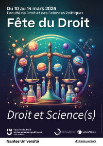 Affiche Fête du droit : droit et science(s) - du 10 au 14 mars